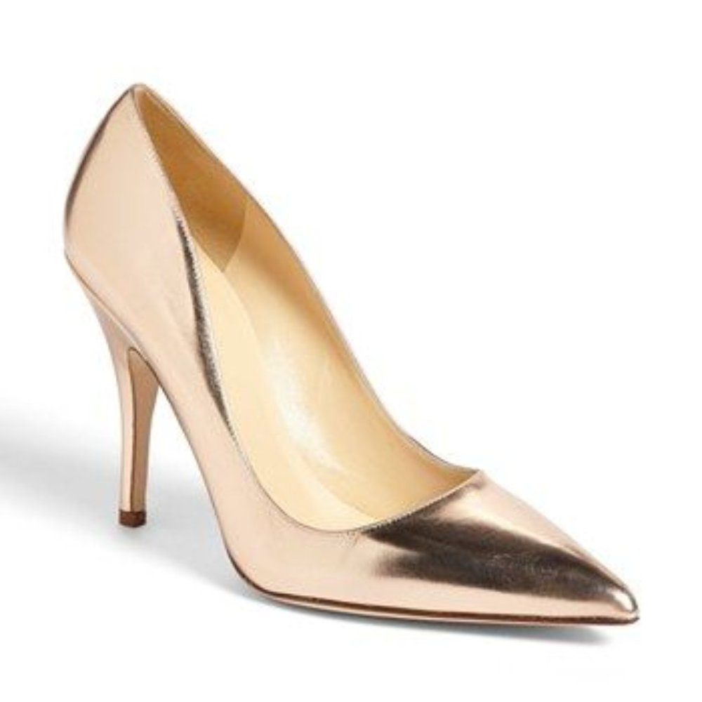 Kate Spade Licorice Rose Gold High Heel Pumps, 6 1/2